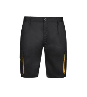 Pánske krátke nohavice (VELILLA TWO-TONE SHORTS) > čierna / žltá > 50