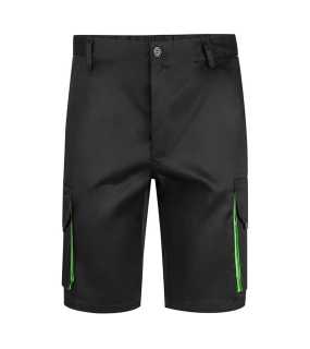 Pánske krátke nohavice (VELILLA TWO-TONE SHORTS) > čierna / zelená (lime) > 36