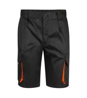Pánske krátke nohavice (VELILLA TWO-TONE SHORTS) > čierna / oranžová > 50