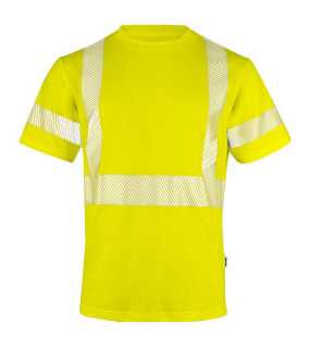 Pánske tričko (PROJOB T-SHIRT EN ISO 20471 CLASS 3/2) > žltá / modrá (navy) > L