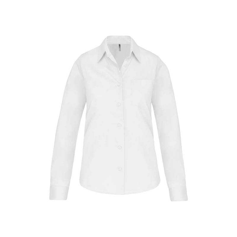 Dámska košeľa (KARIBAN LADIES LONG SLEEVE SHIRT) > biela > XS