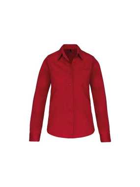 Dámska košeľa (KARIBAN LADIES LONG SLEEVE SHIRT) > červená (classic) > XL