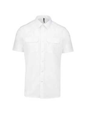Pánska košeľa (Kariban"MEN'S SHORT SLEEVE PILOT SHIRT") > biela > 3XL