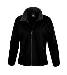 Dámska softshell bunda(RESULT LADIES PRINTABLE SOFTSHELL JACKET)>čierna / čierna>M