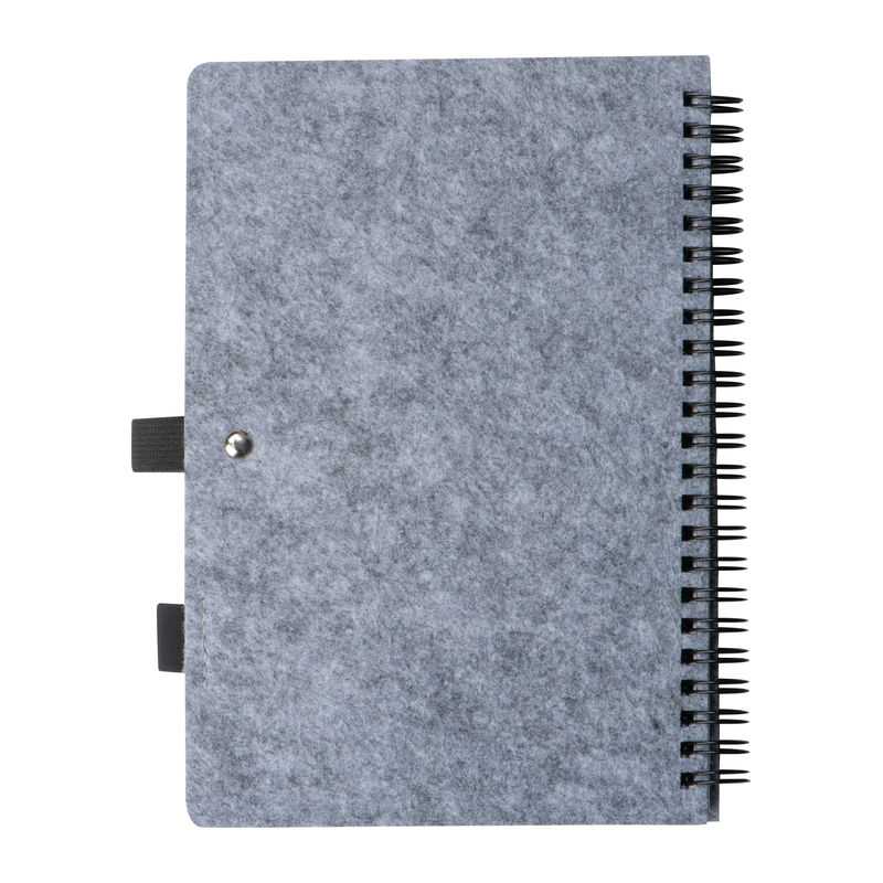 Plstený zápisník A5 RPET > šedá