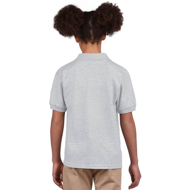 Detská polokošeľa (GILDAN DRYBLEND YOUTH JERSEY POLO) > šedá (sport) > XL