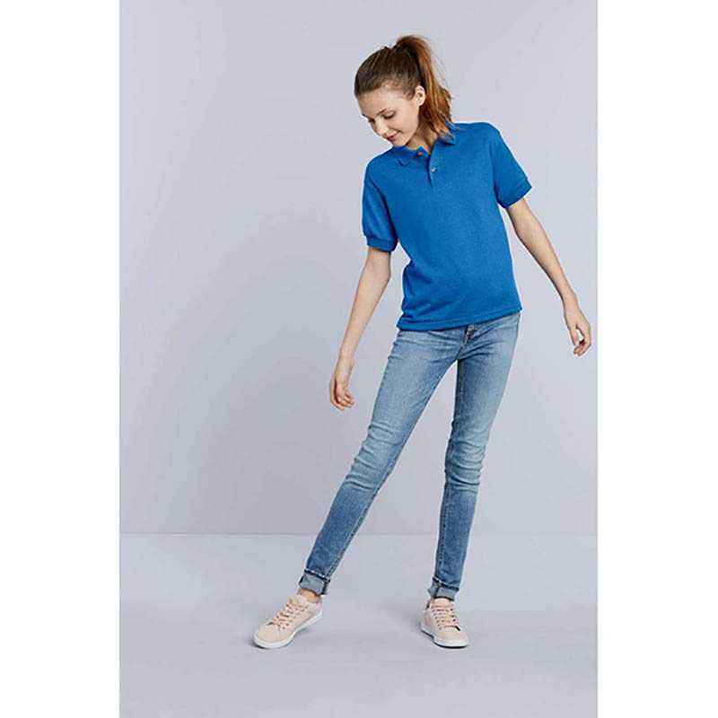 Detská polokošeľa (GILDAN DRYBLEND YOUTH JERSEY POLO) > modrá (royal) > XL