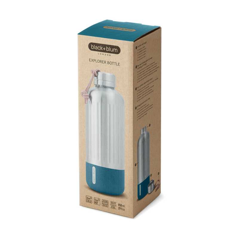 Veľká termo fľaša Explorer 850ml Black+Blum > tyrkysová