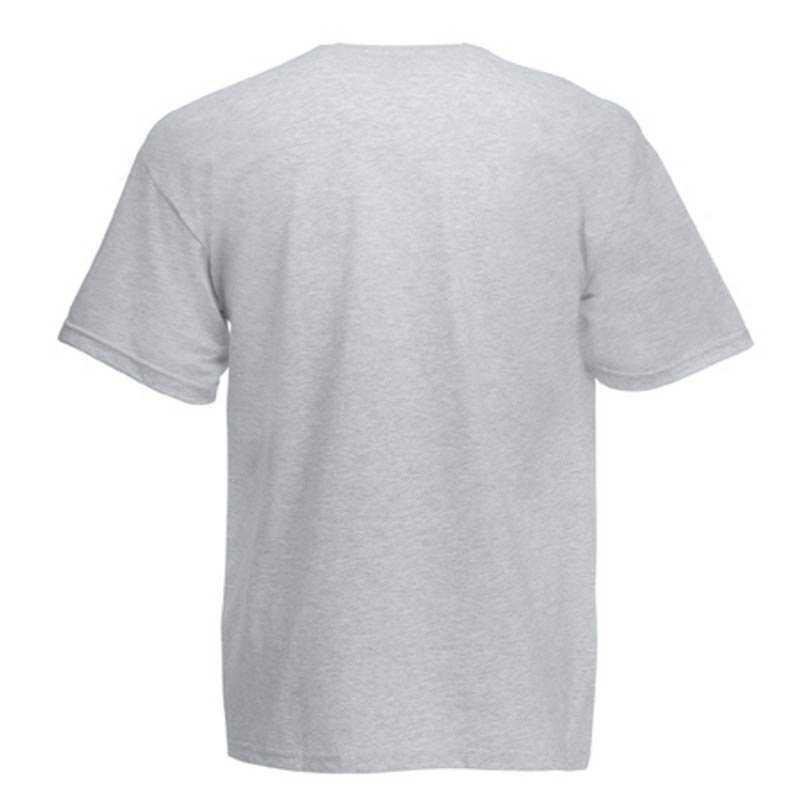 Pánske tričko (FRUIT OF THE LOOM Valueweight V-Neck T) > šedá (heather) > S