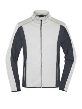 Pánska mikina (JN Mens Structure Fleece Jacket) > biela (off) / šedá (carbon) > XL