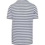Pánske tričko(Kariban STRIPED SHORT SLEEVE T-SHIRT)>biela(striped)/modrá(navy)>3XL