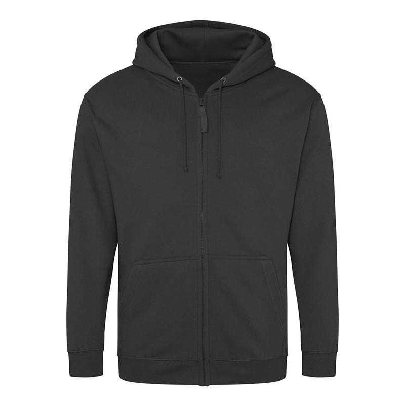 Pánska mikina (AWDis FULL ZIP HOODIE) > šedá (storm) > S