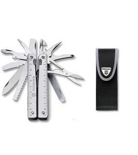 Multifunkčné náradie SwissTool X v nylonovom puzdre > strieborná