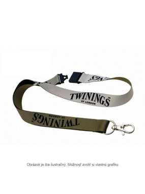 Šnúrka na krk CMYK > kovová karabina , bezpečnostná poistka > š25mm