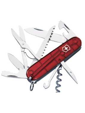 Vreckový nožík Huntsman > červená(transparent)