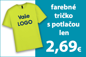 Farebné tričko spotlačou len 2,69 €