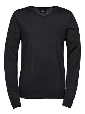 Unisex sveter (Tee Jays Mens V-Neck Sweater) > čierna > 2XL