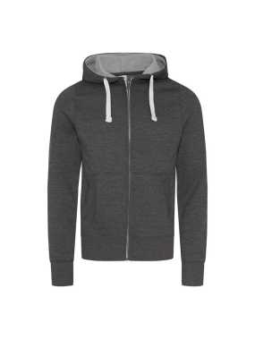 Unisex mikina (Just Hoods CHUNKY ZOODIE) > šedá (charcoal) > 2XL