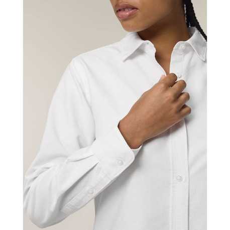 Dámska košeľa (STANLEY\STELLA Stella Oxford Shirt) > biela > XS