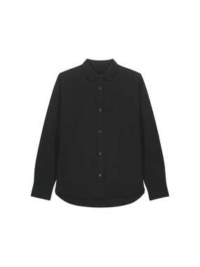 Dámska košeľa (STANLEY\STELLA Stella Oxford Shirt) > čierna > M