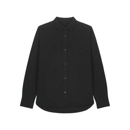 Dámska košeľa (STANLEY\STELLA Stella Oxford Shirt) > čierna > XS
