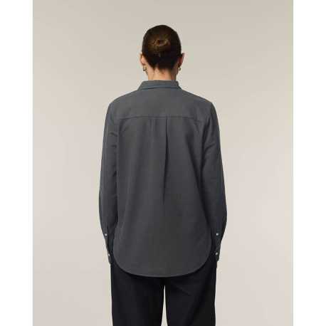 Dámska košeľa (STANLEY\STELLA Stella Oxford Shirt) > šedá (anthracite) > XS