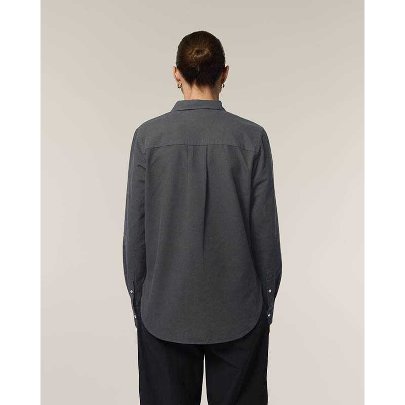 Dámska košeľa (STANLEY\STELLA Stella Oxford Shirt) > šedá (anthracite) > XS