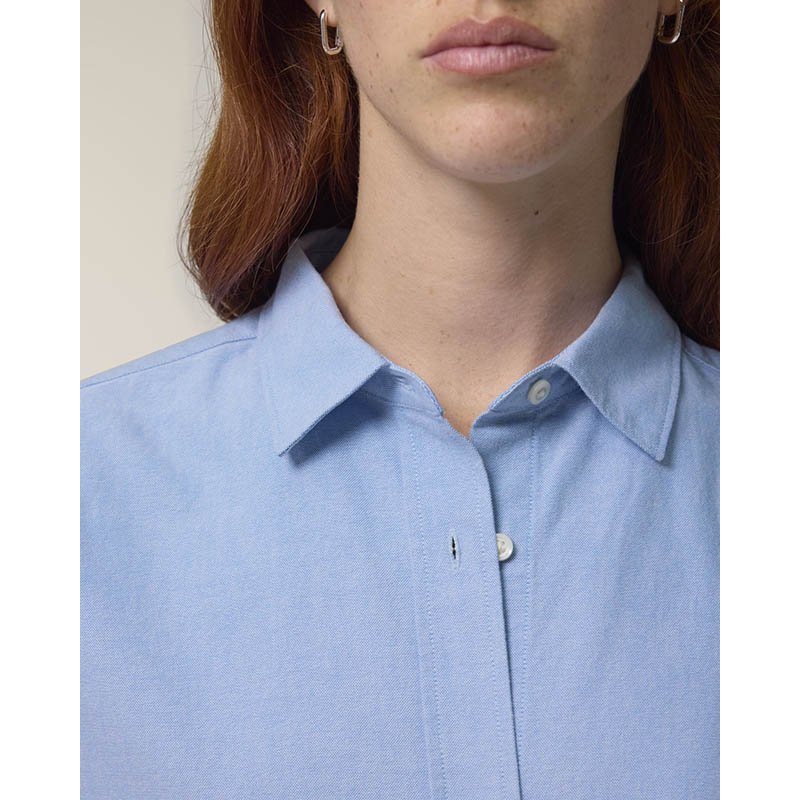 Dámska košeľa (STANLEY\STELLA Stella Oxford Shirt) > modrá (oxford) > XS