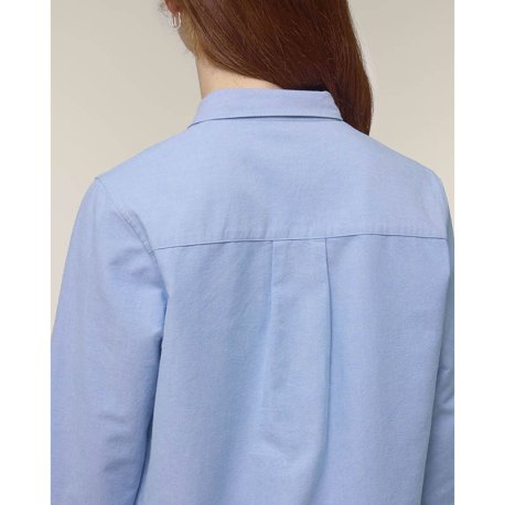Dámska košeľa (STANLEY\STELLA Stella Oxford Shirt) > modrá (oxford) > XS