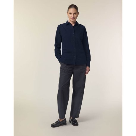 Dámska košeľa (STANLEY\STELLA Stella Oxford Shirt) > modrá (french navy) > 2XL