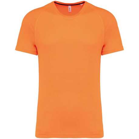 Pánske tričko (MEN'S RECYCLED ROUND NECK SPORTS T-SHIRT) > oranžová (fluorescent) > 3XL