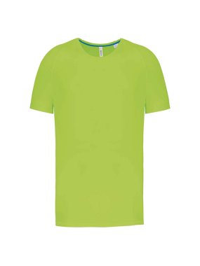 Pánske tričko (MEN'S RECYCLED ROUND NECK SPORTS T-SHIRT) > zelená (lime) > M