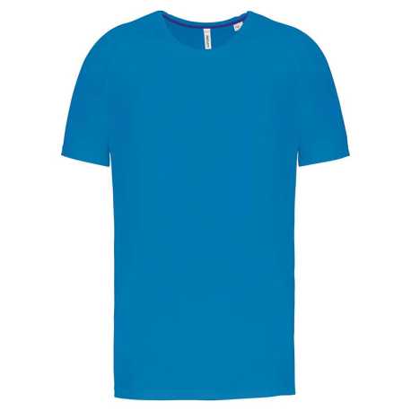 Pánske tričko (MEN'S RECYCLED ROUND NECK SPORTS T-SHIRT) > modrá (aqua) > L
