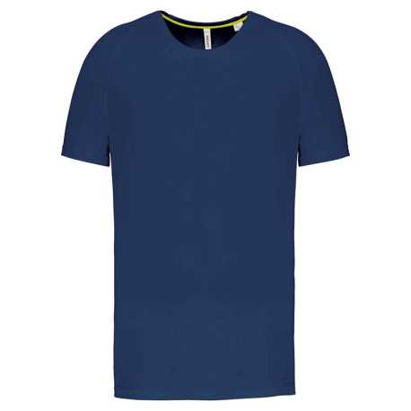 Pánske tričko (MEN'S RECYCLED ROUND NECK SPORTS T-SHIRT) > modrá (navy) > S