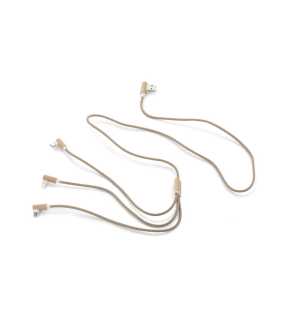 USB kábel 3 v 1 > béžová