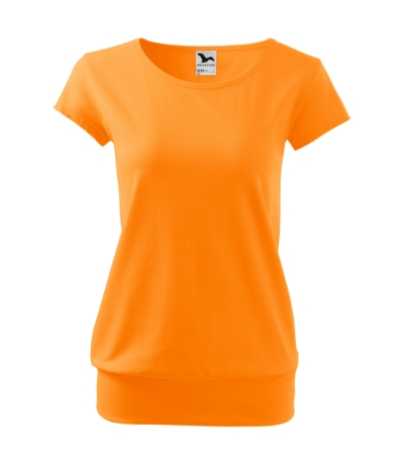 Dámske tričko (MALFINI City 150) > oranžová (mandarine) > XS