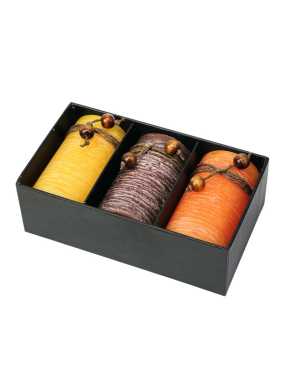 Súprava parfémovaných sviečok > hnedá