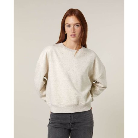 Dámska mikina (STANLEY\STELLA Stella Alma) > biela (eco heather) > XS