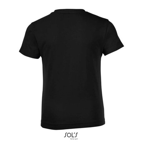 Detské tričko (SOLS REGENT FIT KIDS ROUND COLLAR T-SHIRT) > čierna (deep) > 10a