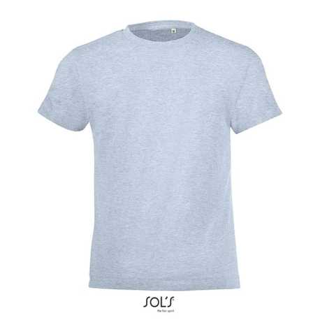 Detské tričko (SOLS REGENT FIT KIDS ROUND COLLAR T-SHIRT) > modrá (heather sky) > 2A