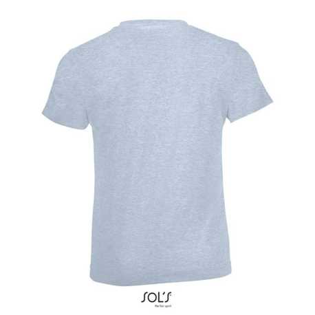 Detské tričko (SOLS REGENT FIT KIDS ROUND COLLAR T-SHIRT) > modrá (heather sky) > 2A