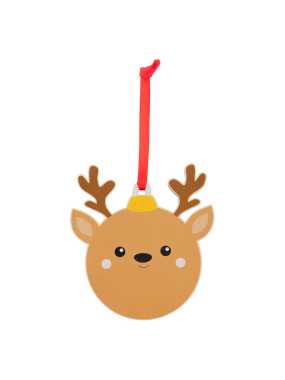 Vianočná ozdoba, sob > hnedá