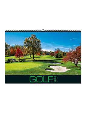 Nástenný kalendár (Golf 2026) - 48,5 x 34 cm