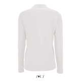 Dámska polokošeľa (SOL'S PERFECT LSL WOMEN - LONG-SLEEVE PIQUÉ POLO SHIRT)>biela>S