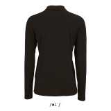 Dámska polokošeľa (SOL'S PERFECT LSL WOMEN - LONG-SLEEVE PIQUÉ POLO SHIRT)>čierna>S