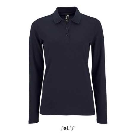 Dámska polokošeľa(SOL'S PERFECT LSL WOMEN-LONG-SLEEVE PIQUÉ POLO)>modrá(frenchnavy)>2XL