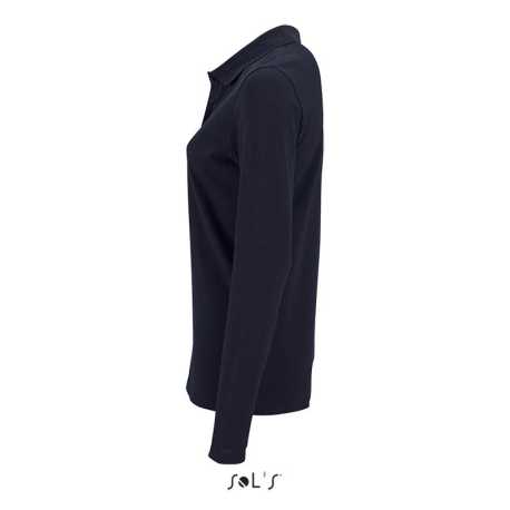 Dámska polokošeľa(SOL'S PERFECT LSL WOMEN-LONG-SLEEVE PIQUÉ POLO)>modrá(frenchnavy)>2XL