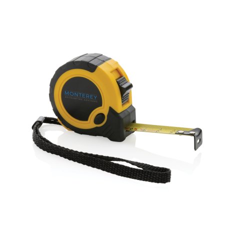 Zvinovací meter 3m/16mm so stop funkciou z RCS rec. plastu > žltá / čierna