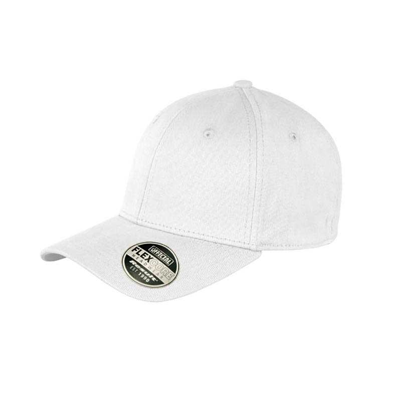 6 panelová šiltovka (RESULT Kansas Flex Cap) > biela