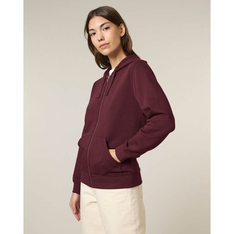 Unisex mikina (STANLEY\STELLA Mixer) > červená (burgundy) > 2XS